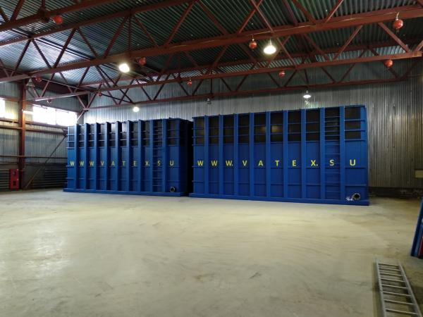 Сборная по месту емкость из полиэтилена (ПНД) ,  137, 5 м3